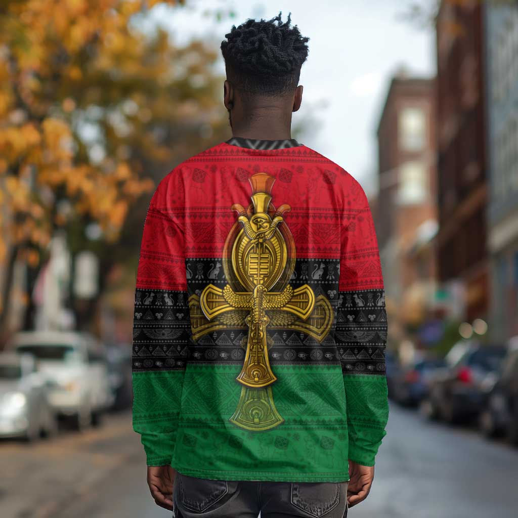 Pan African Ankh Long Sleeve Shirt