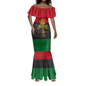 Pan African Ankh Mermaid Dress