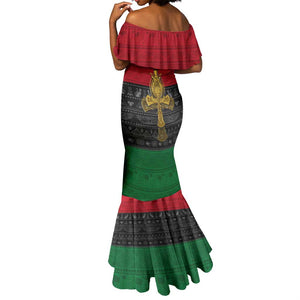 Pan African Ankh Mermaid Dress