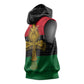 Pan African Ankh Sleeveless Hoodie - African Pride