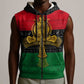 Pan African Ankh Sleeveless Zip Hoodie - African Pride