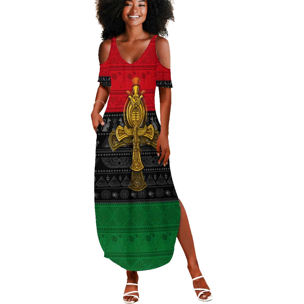 Pan African Ankh Summer Maxi Dress