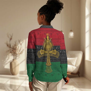 Pan African Ankh Women Casual Shirt