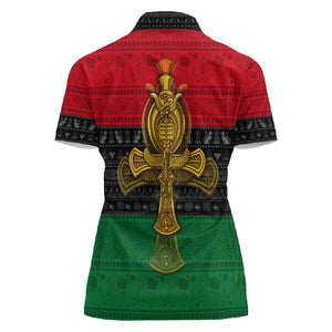 Pan African Ankh Women Polo Shirt