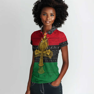 Pan African Ankh Women Polo Shirt