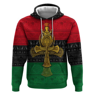 Pan African Ankh Zip Hoodie