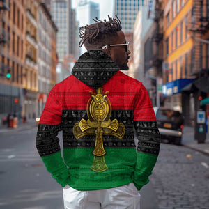 Pan African Ankh Zip Hoodie