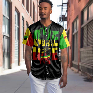 Reggae One Love Baseball Jersey African