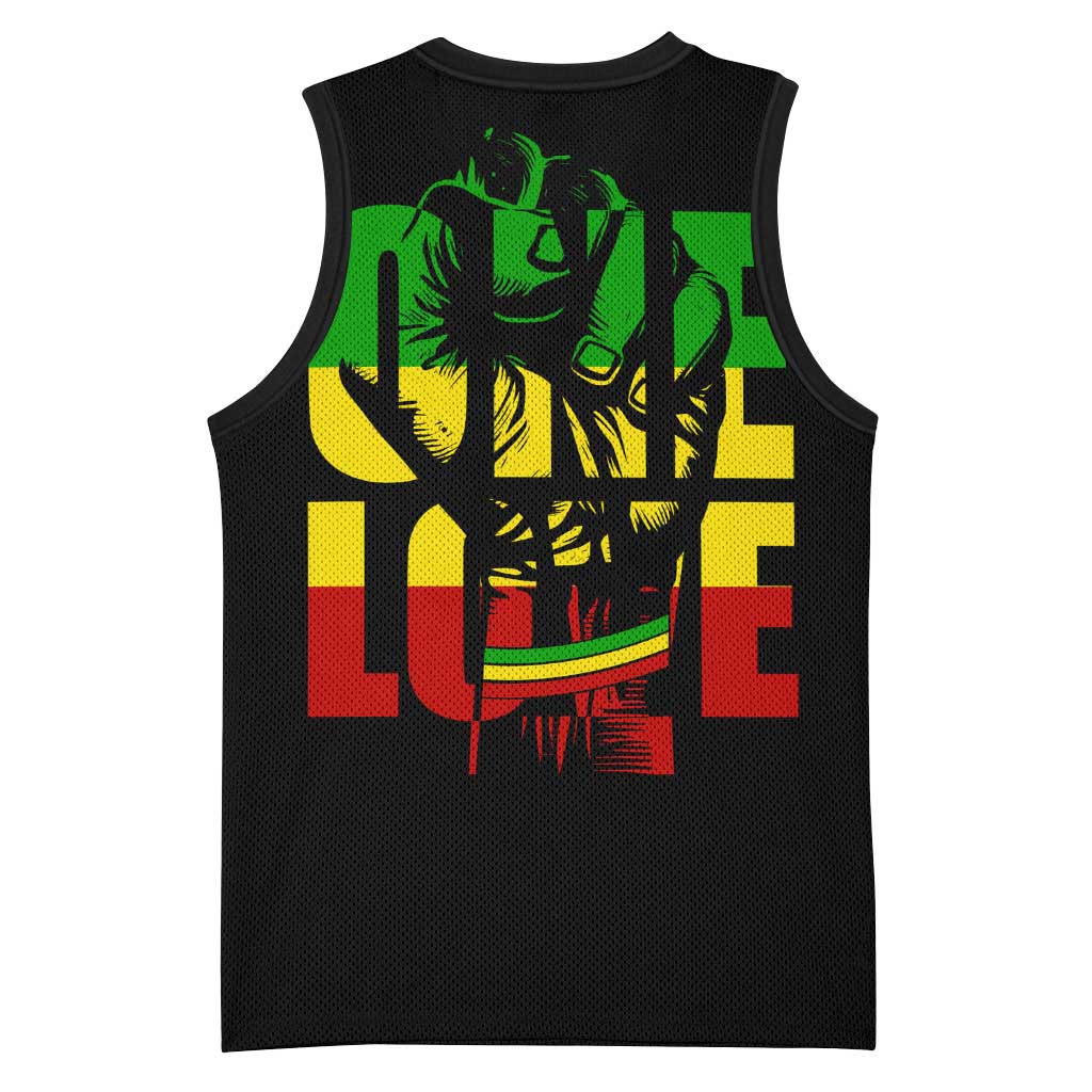 Reggae One Love Basketball Jersey African DT02