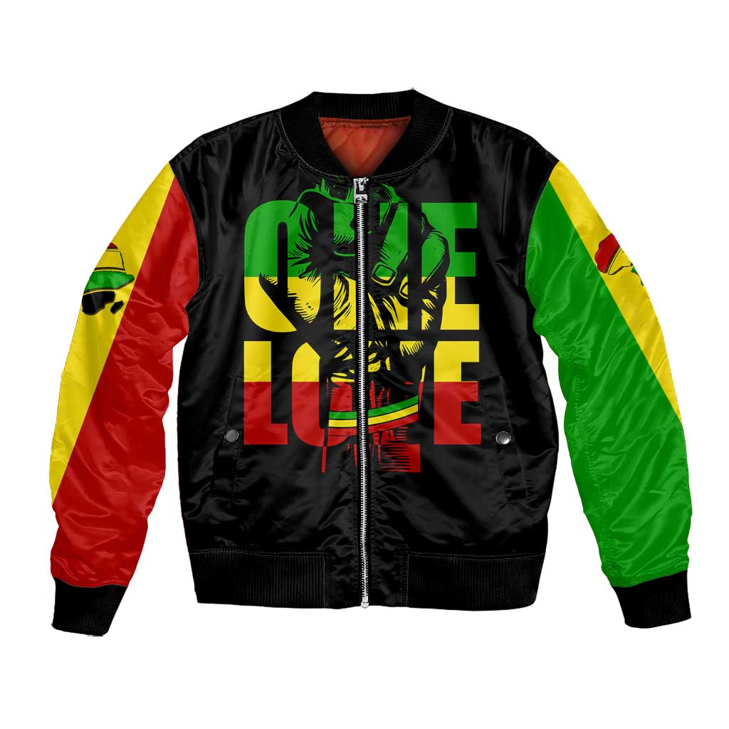 Reggae One Love Bomber Jacket African