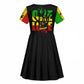 Reggae One Love Kid Short Sleeve Dress African