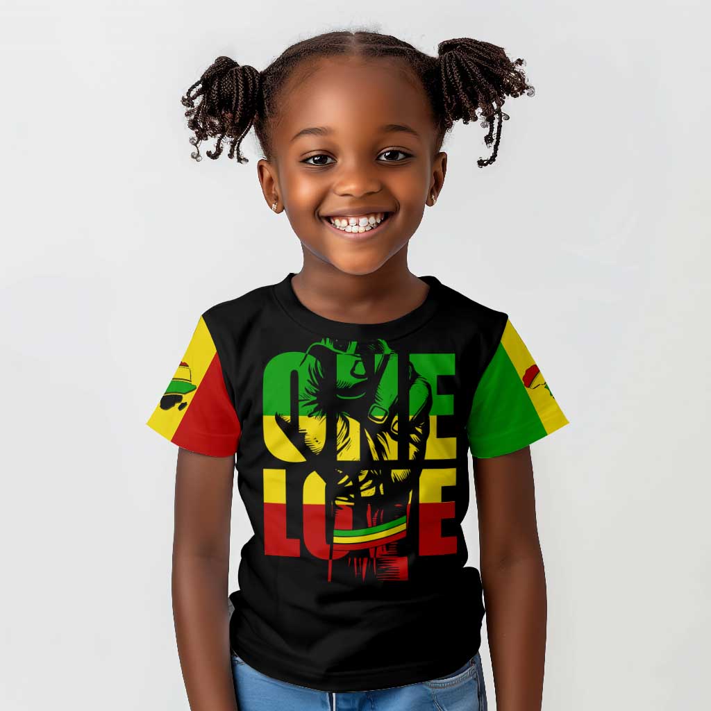 Reggae One Love Kid T shirt African