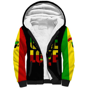 Reggae One Love Sherpa Hoodie African