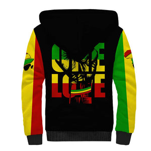 Reggae One Love Sherpa Hoodie African