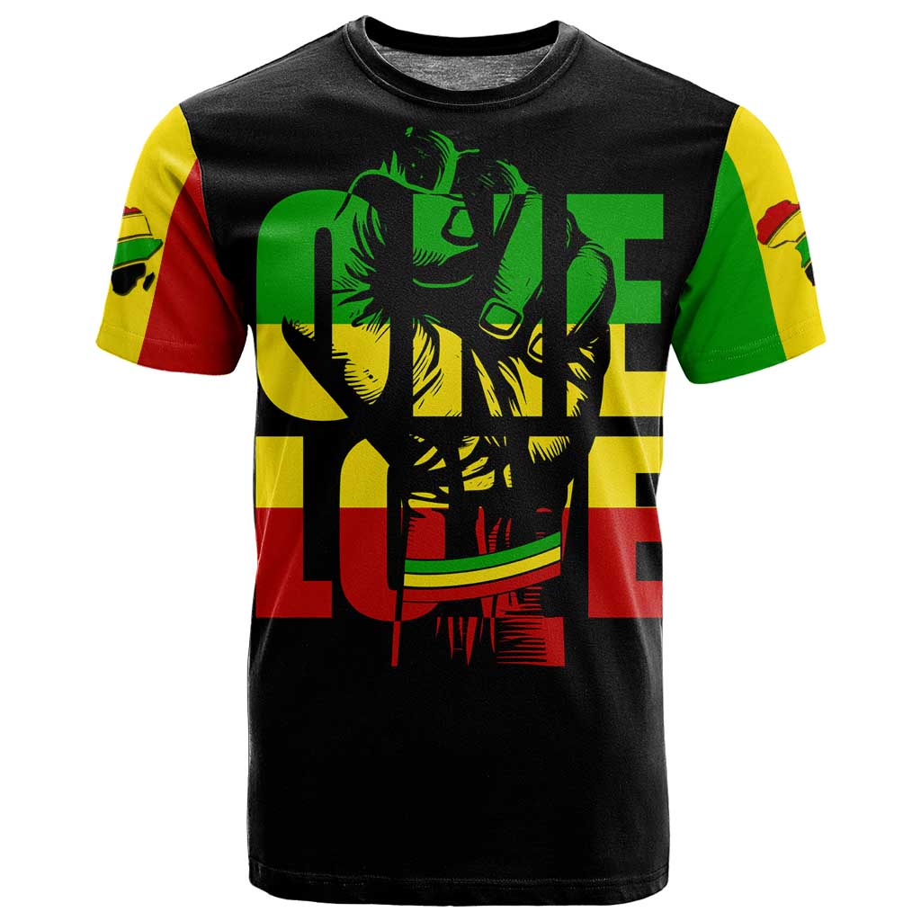 Reggae One Love T shirt African