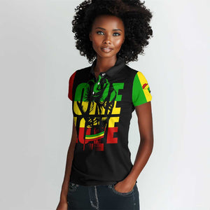 Reggae One Love Women Polo Shirt African