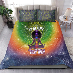 I'm Blunt African Bedding Set Black Women Mandala