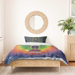 I'm Blunt African Bedding Set Black Women Mandala