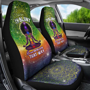 I'm Blunt African Car Seat Cover Black Women Mandala