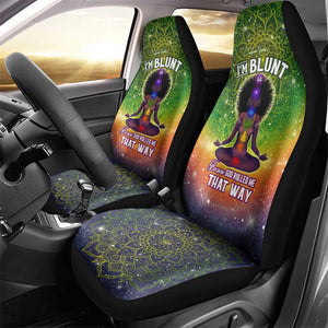 I'm Blunt African Car Seat Cover Black Women Mandala