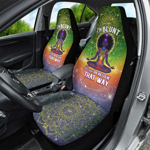 I'm Blunt African Car Seat Cover Black Women Mandala