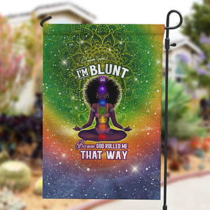 I'm Blunt African Garden Flag Black Women Mandala