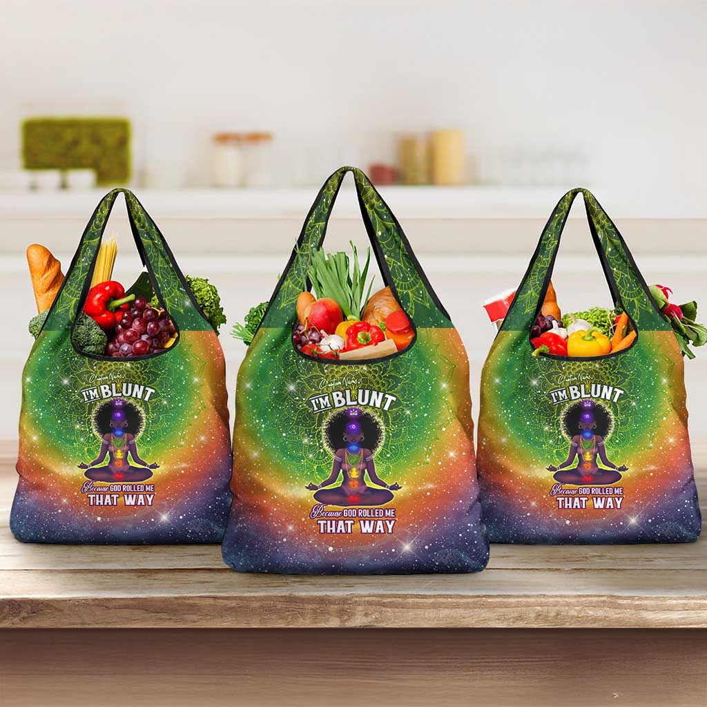 I'm Blunt African Grocery Bag Black Women Mandala