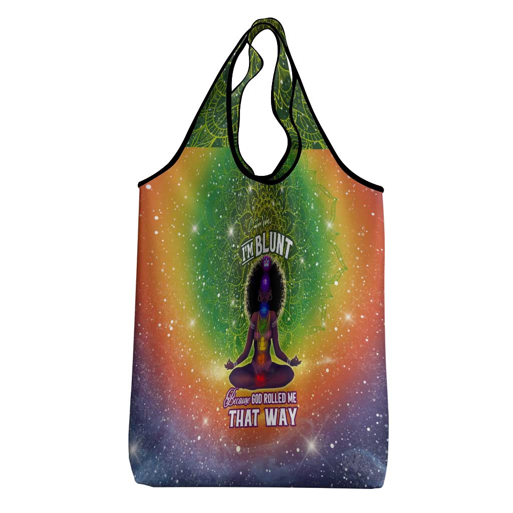 I'm Blunt African Grocery Bag Black Women Mandala