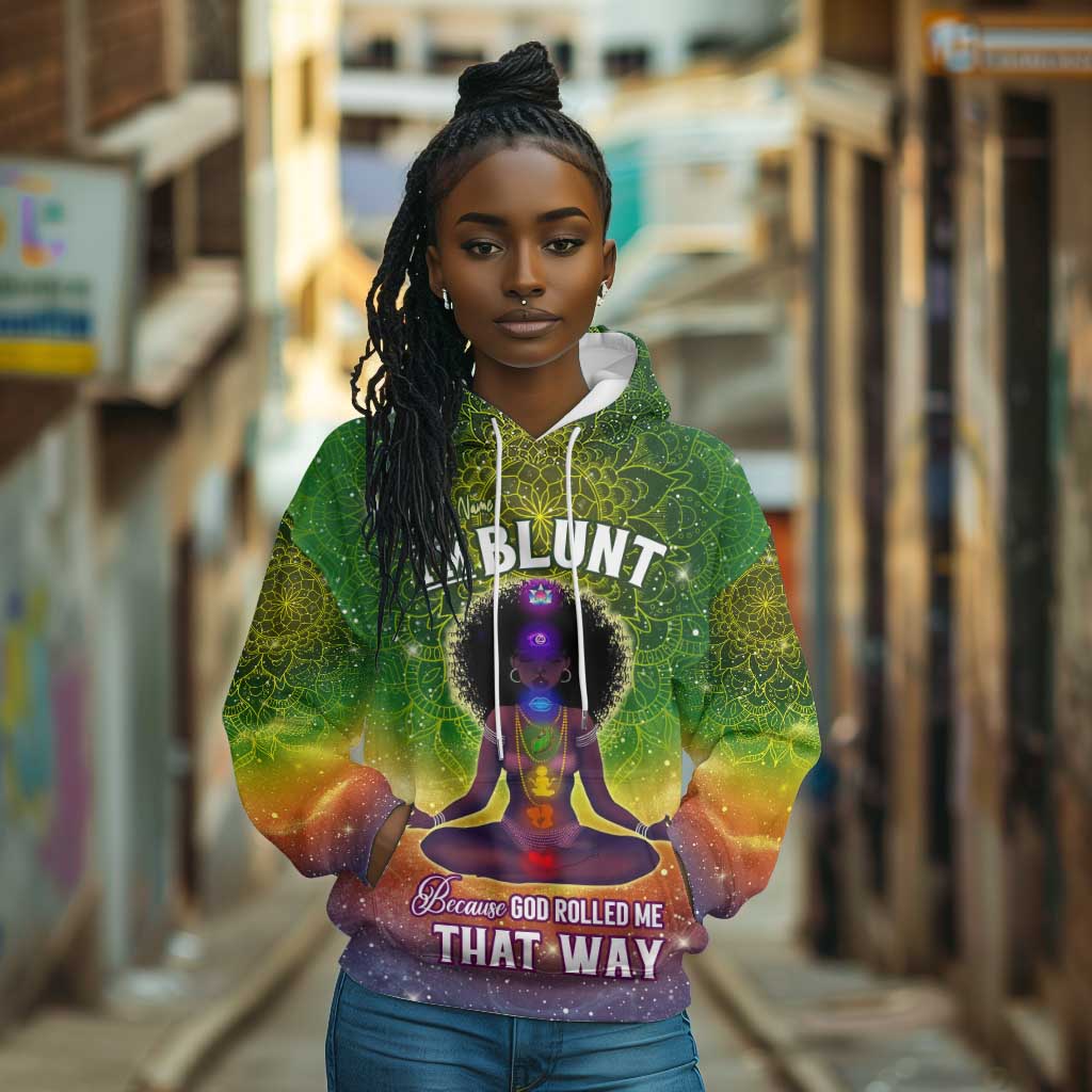 I'm Blunt African Hoodie Black Women Mandala