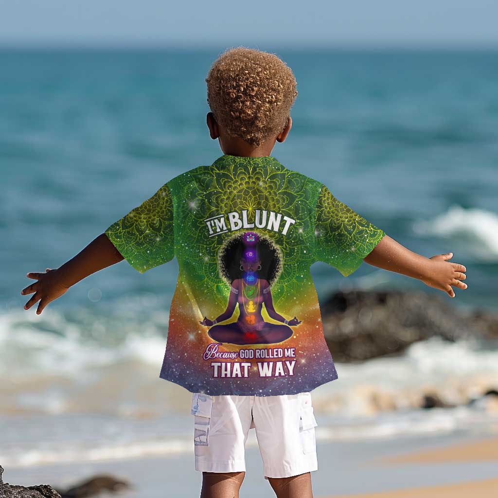 I'm Blunt African Kid Hawaiian Shirt Black Women Mandala