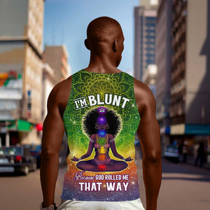 I'm Blunt African Men Tank Top Black Women Mandala