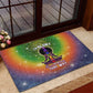 I'm Blunt African Rubber Doormat Black Women Mandala