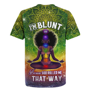 I'm Blunt African Rugby Jersey Black Women Mandala