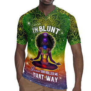 I'm Blunt African Rugby Jersey Black Women Mandala