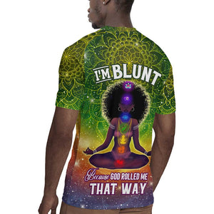 I'm Blunt African Rugby Jersey Black Women Mandala