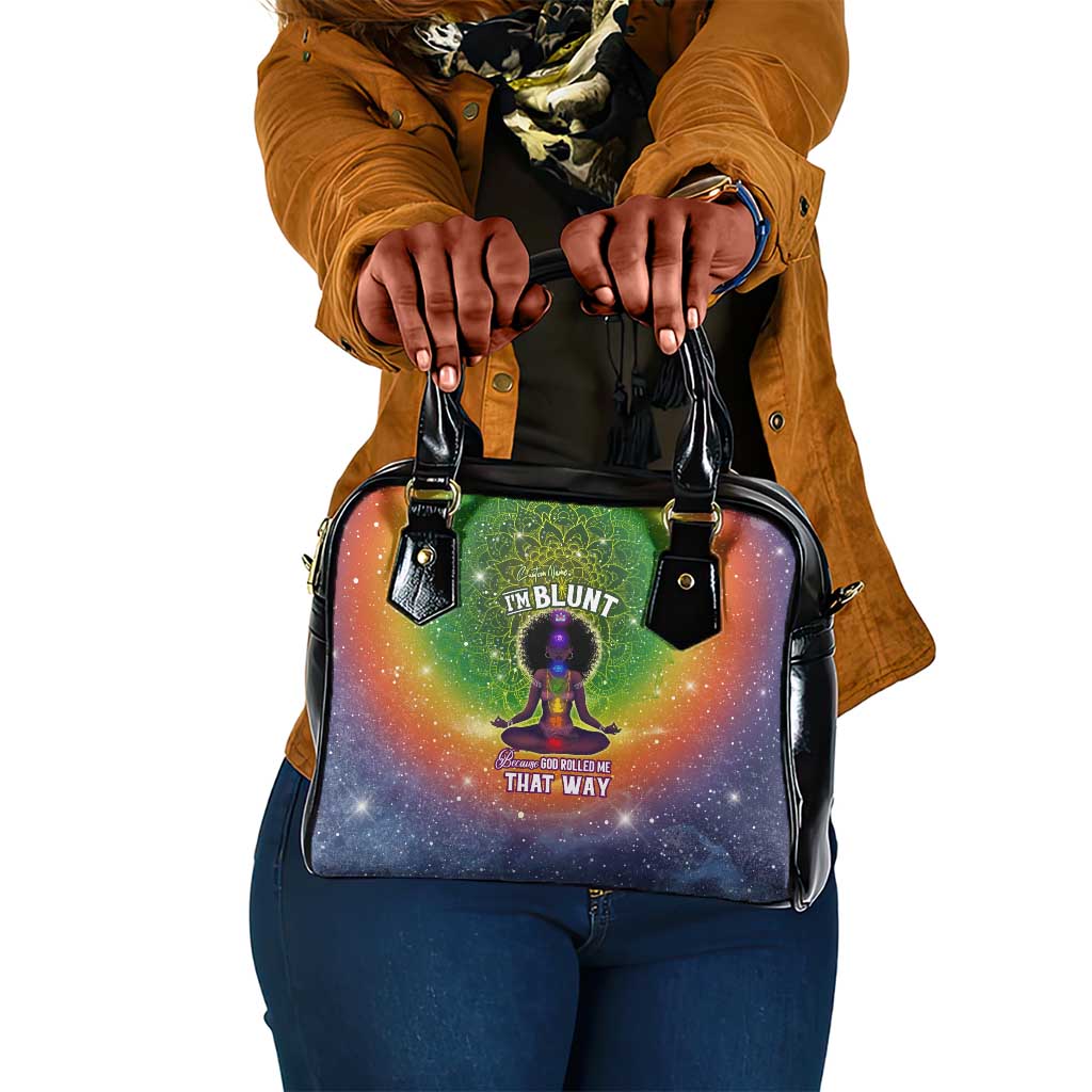 I'm Blunt African Shoulder Handbag Black Women Mandala