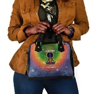 I'm Blunt African Shoulder Handbag Black Women Mandala