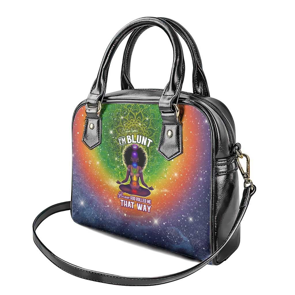 I'm Blunt African Shoulder Handbag Black Women Mandala