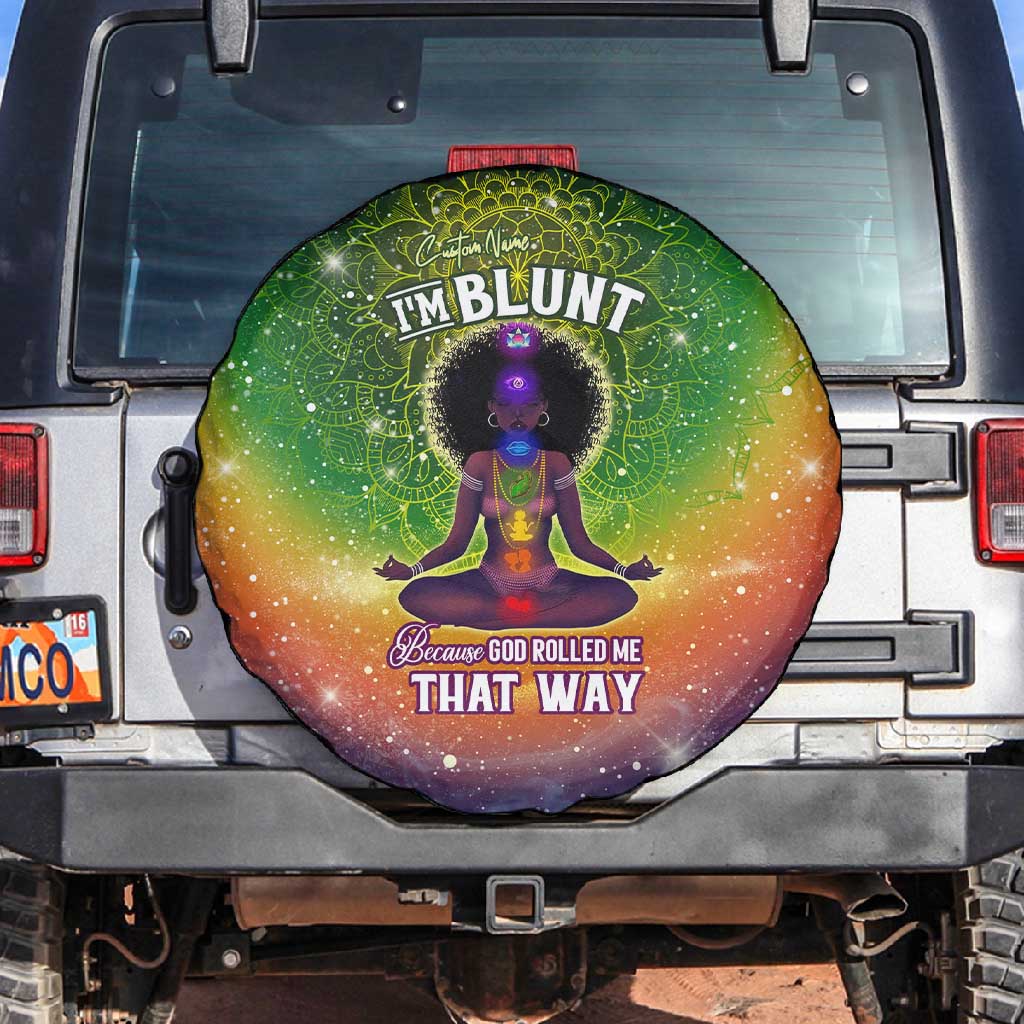 I'm Blunt African Spare Tire Cover Black Women Mandala