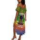 I'm Blunt African Summer Maxi Dress Black Women Mandala