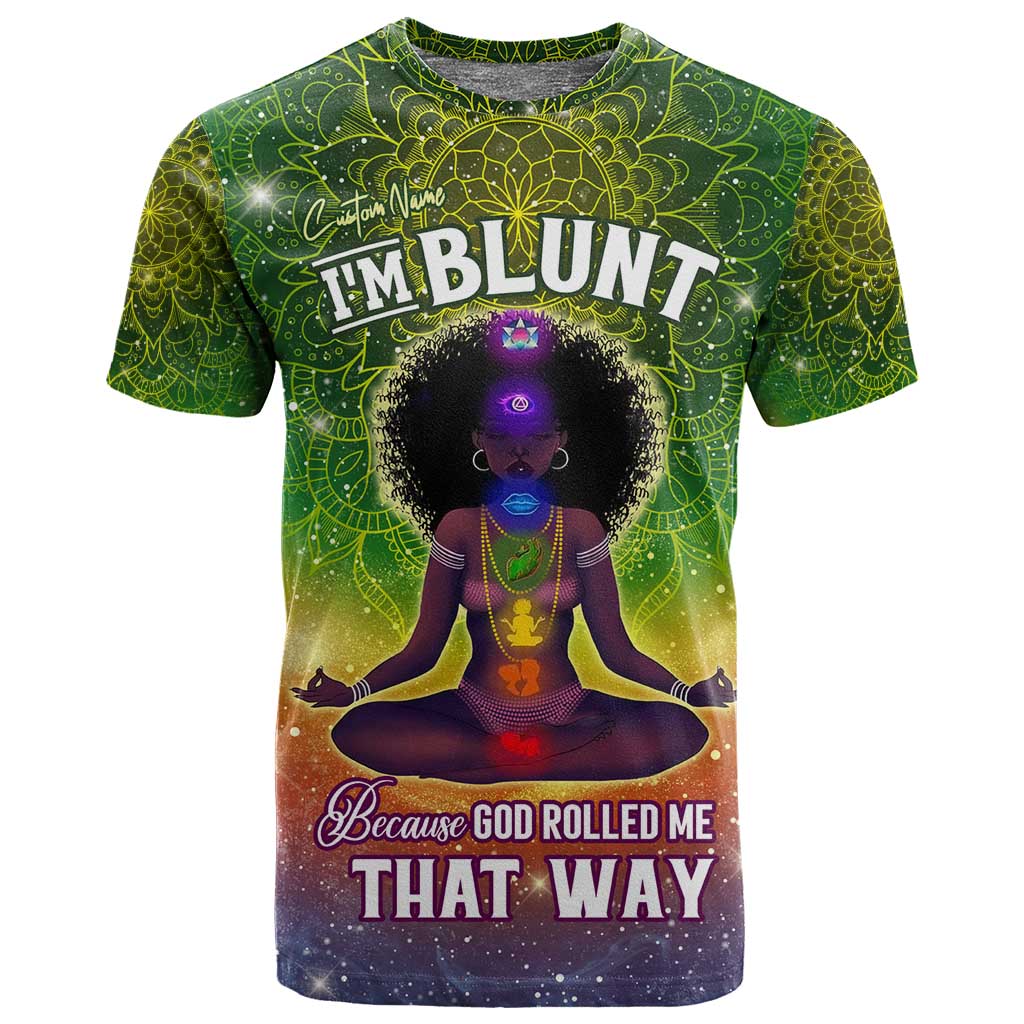 I'm Blunt African T shirt Black Women Mandala