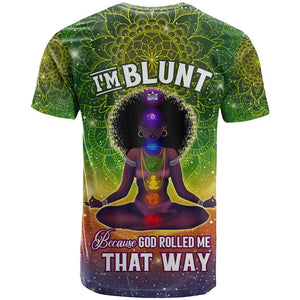 I'm Blunt African T shirt Black Women Mandala