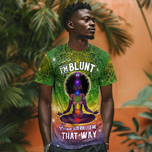 I'm Blunt African T shirt Black Women Mandala