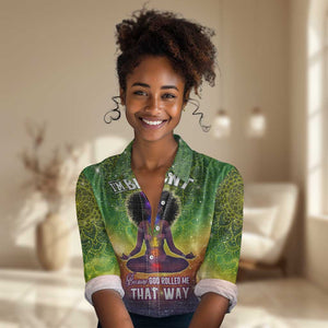 I'm Blunt African Women Casual Shirt Black Women Mandala