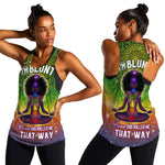 I'm Blunt African Women Racerback Tank Black Women Mandala