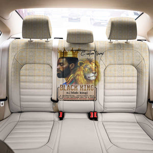 Lion Black King Back Car Seat Cover African Heritage