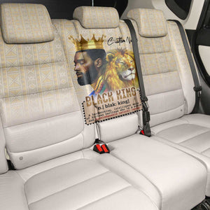 Lion Black King Back Car Seat Cover African Heritage