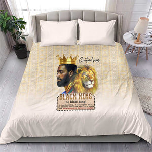 Lion Black King Bedding Set African Heritage