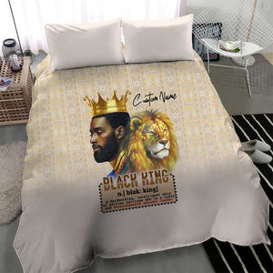 Lion Black King Bedding Set African Heritage