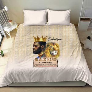 Lion Black King Bedding Set African Heritage